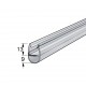 D SHAPED SHOWER DOOR SEAL FOR 8-10mm GLASS SEAL PROFILES